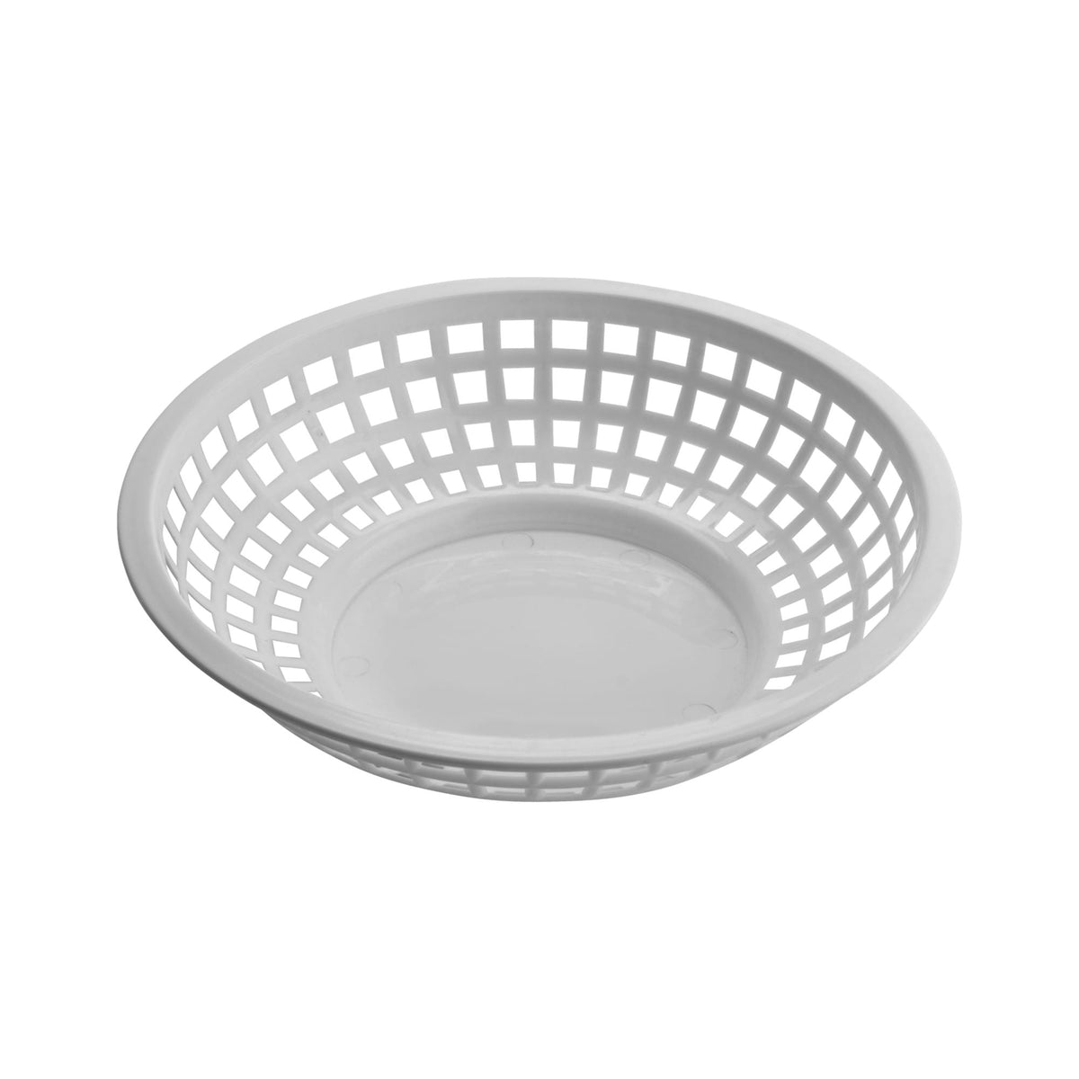 G.E.T. Enterprises RB-820-W Food Basket, 8" Diameter, White, 12/Pack - Default Title