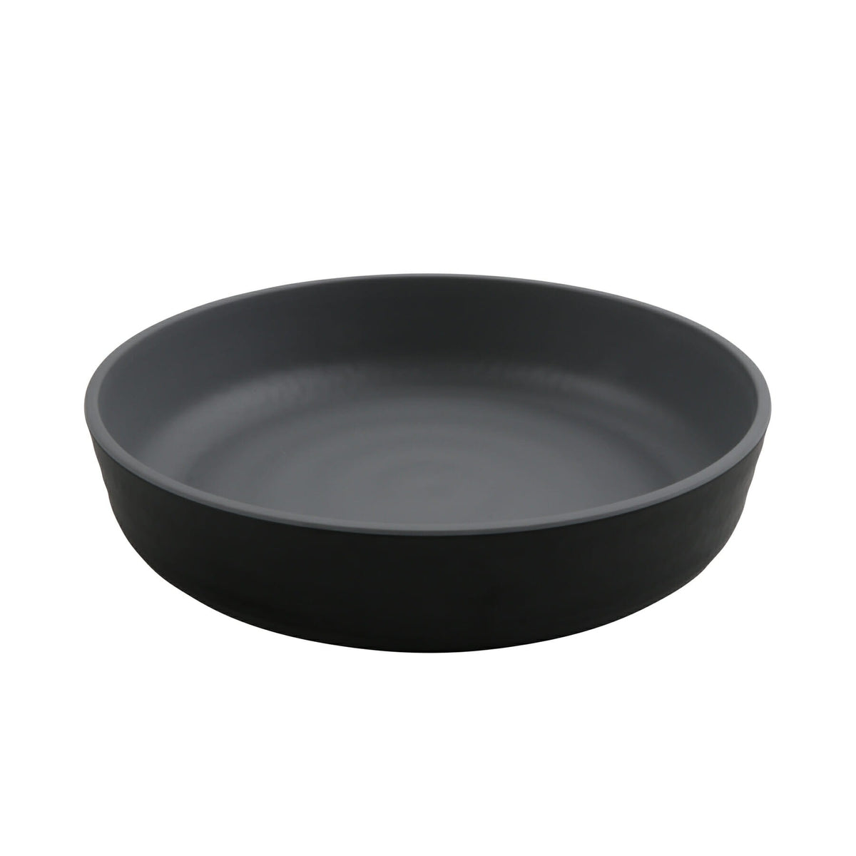 G.E.T. Enterprises RB-9 GET Roca Melamine Bowl, 42 oz., 12/Case - Black Gray