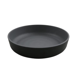 G.E.T. Enterprises RB-9 GET Roca Melamine Bowl, 42 oz., 12/Case - Black Gray