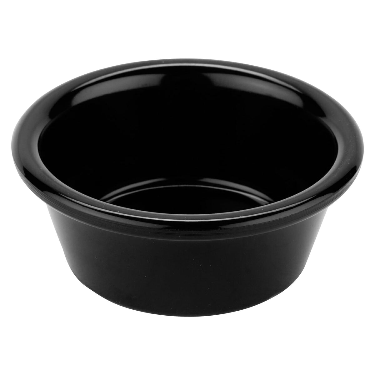 G.E.T. Enterprises RM-203-BK Melamine Ramekin, 1.5 oz., Black, 72/Case - Default Title