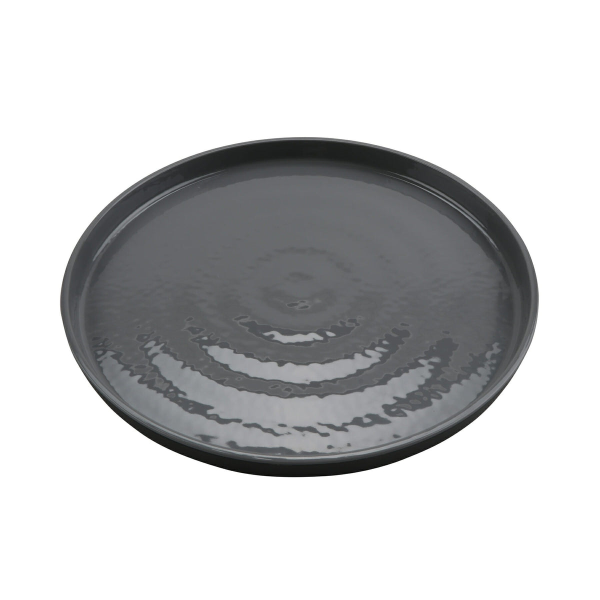 G.E.T. Enterprises GET Roca Black Melamine Plate - 11"