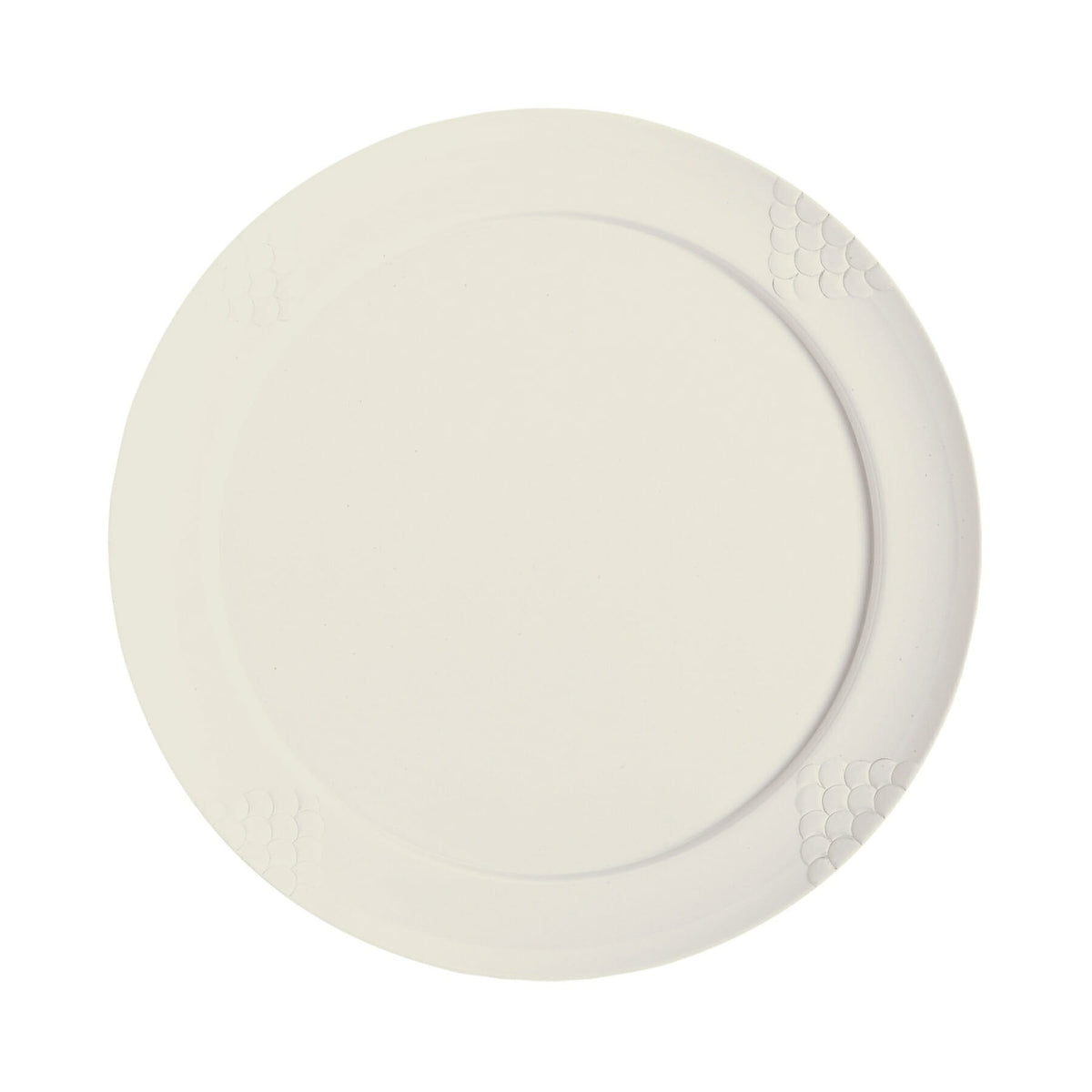 G.E.T. Enterprises RP-20-IV GET Sonoma Ivory Melamine Plate, 20" Diameter, 6/Case - Default Title