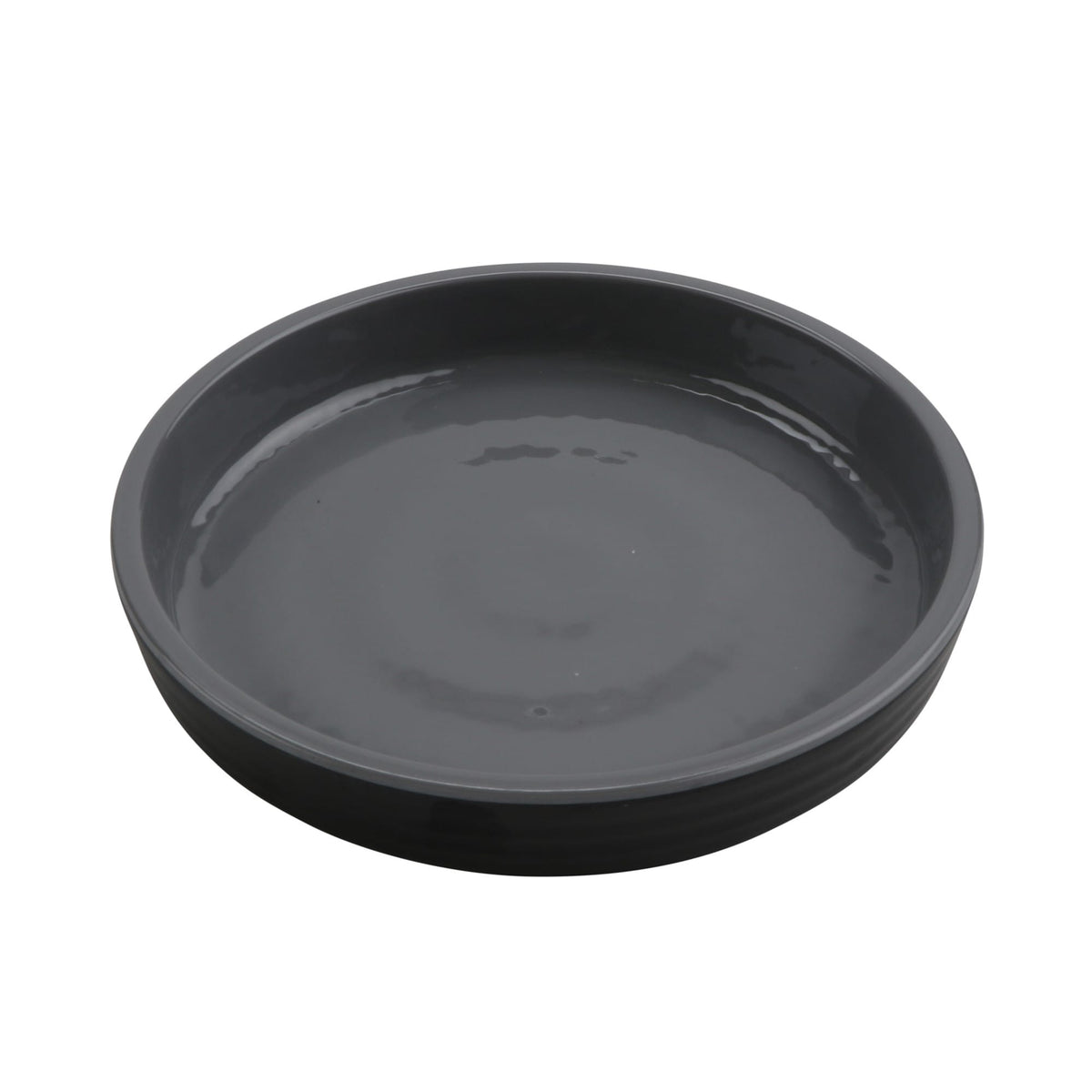 G.E.T. Enterprises GET Roca Black Melamine Plate - 5"