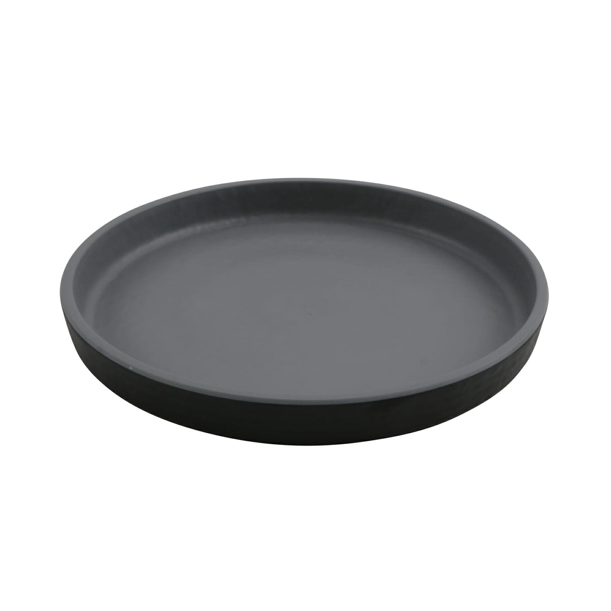 G.E.T. Enterprises GET Roca Black Melamine Plate - 7"
