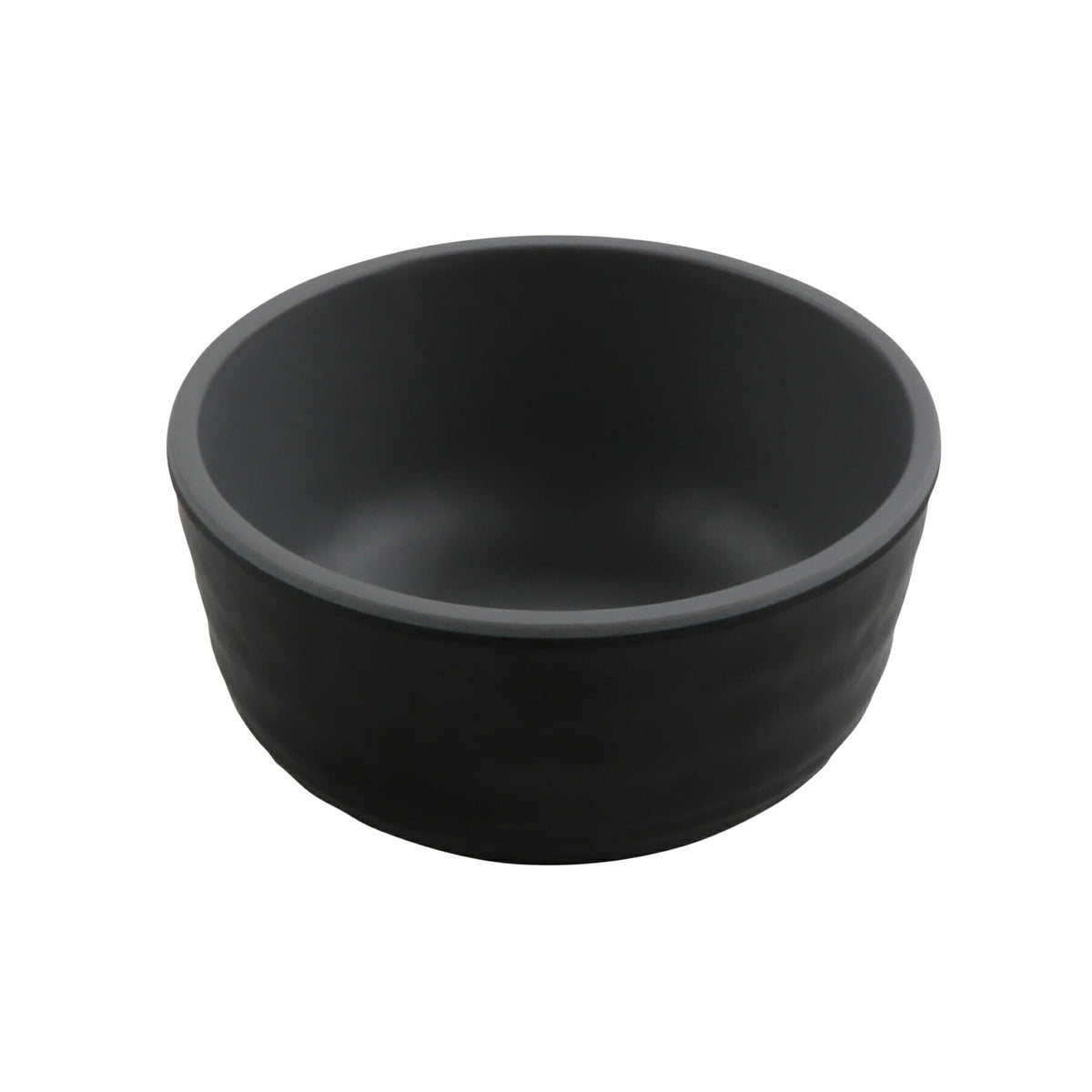 G.E.T. Enterprises RR-3 GET Roca Melamine Sauce Dish, 3 oz., 72/Case - Black Gray