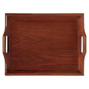 G.E.T. Enterprises RST-2516-M Wood Room Service Tray, 16" x 25", Brown - Default Title