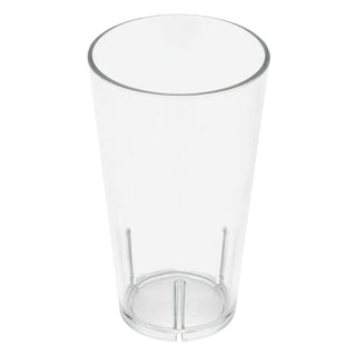 G.E.T. Enterprises SAN Plastic Mixing Glass, Clear, 24/Case - 16 oz.