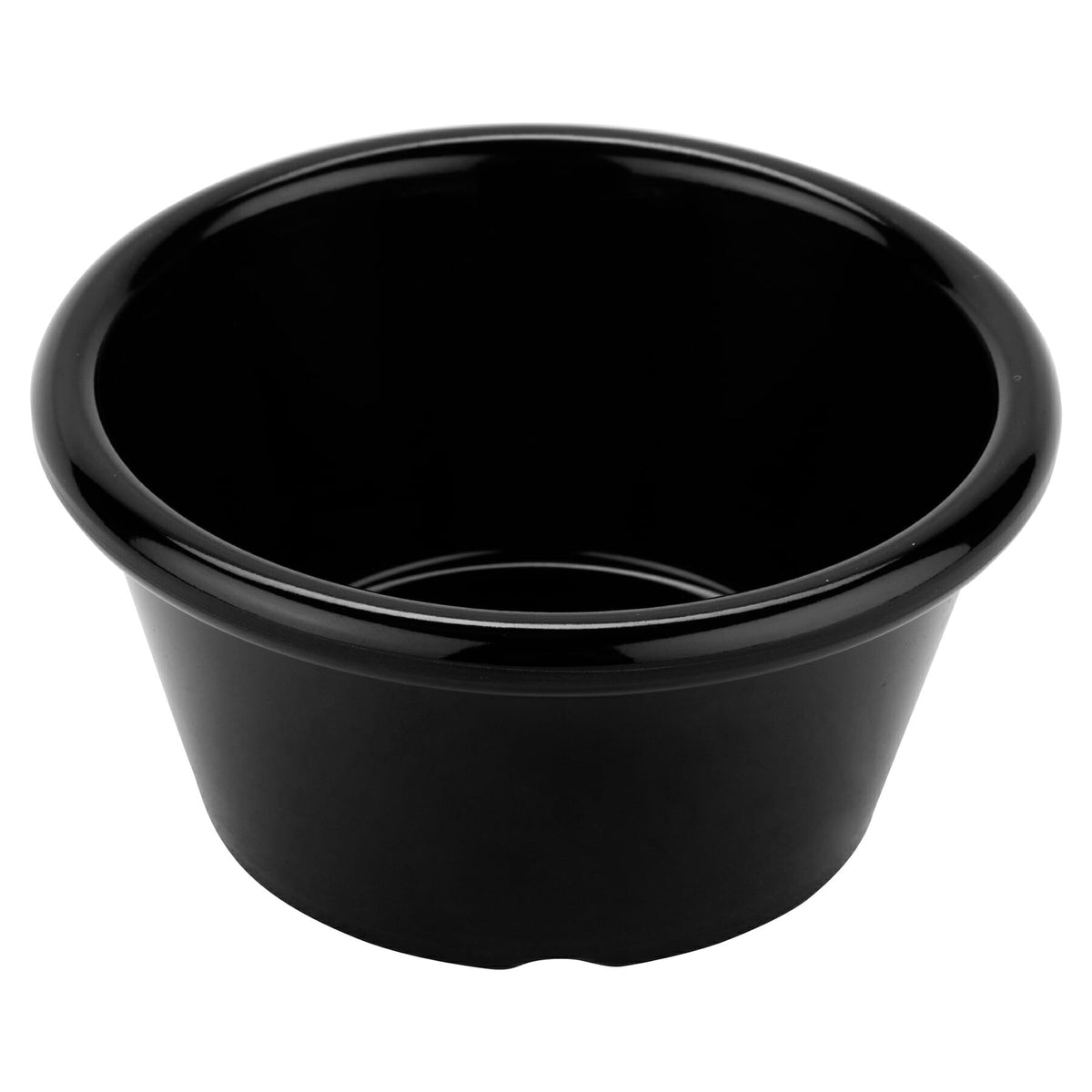 G.E.T. Enterprises S-660 Melamine Ramekin, 6 oz., 48/Case - Black