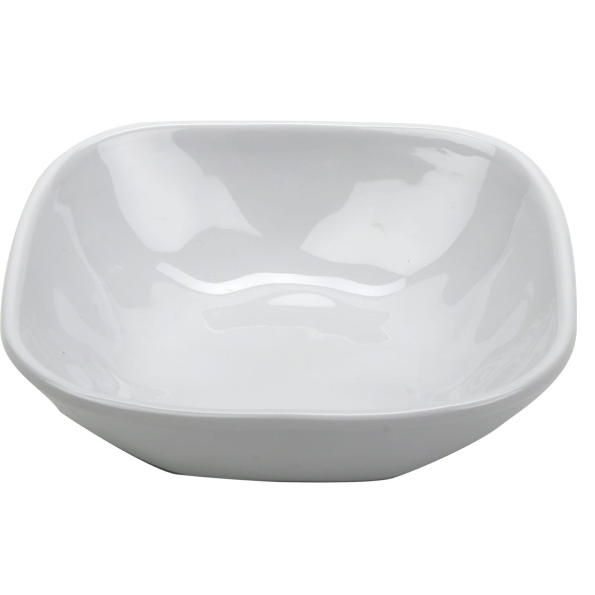 G.E.T. Enterprises SB-14 GET Arctic Mill Melamine Bowl, 14 oz., White, 24/Case - Arctic Glazed Irregular