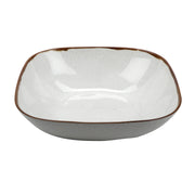 G.E.T. Enterprises GET Rustic Mill Melamine Bowl, White - 12.8 qt.