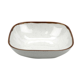 G.E.T. Enterprises GET Rustic Mill Melamine Bowl, White - 2.5 qt.