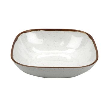 G.E.T. Enterprises GET Rustic Mill Melamine Bowl, White - 2.5 qt.