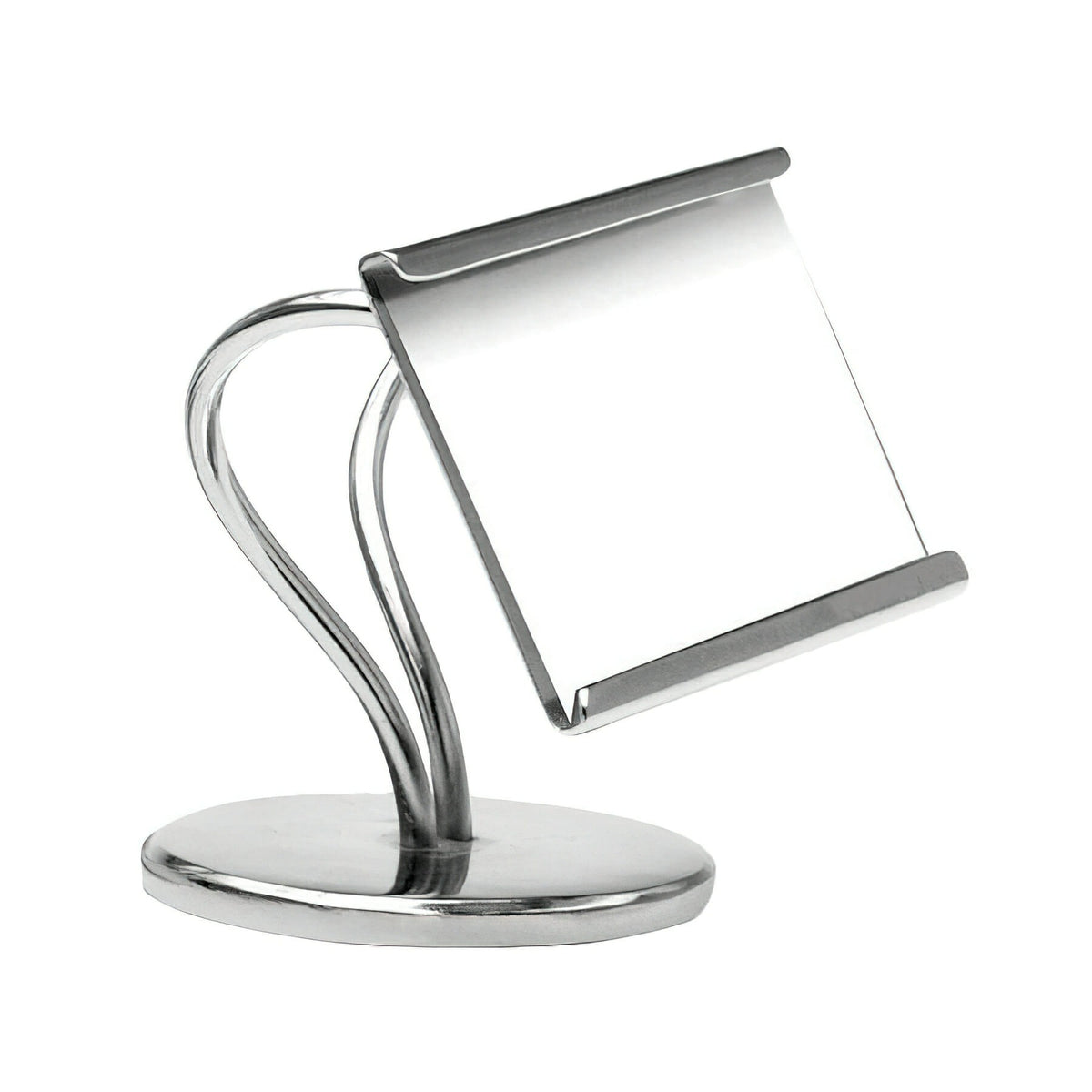 G.E.T. Enterprises SGN Metal Card Holder, Silver - 3 1/2"