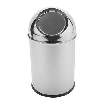 G.E.T. Enterprises SSTB-11 Stainless Steel Trash Can, 6 3/4" Diameter, Silver - Default Title
