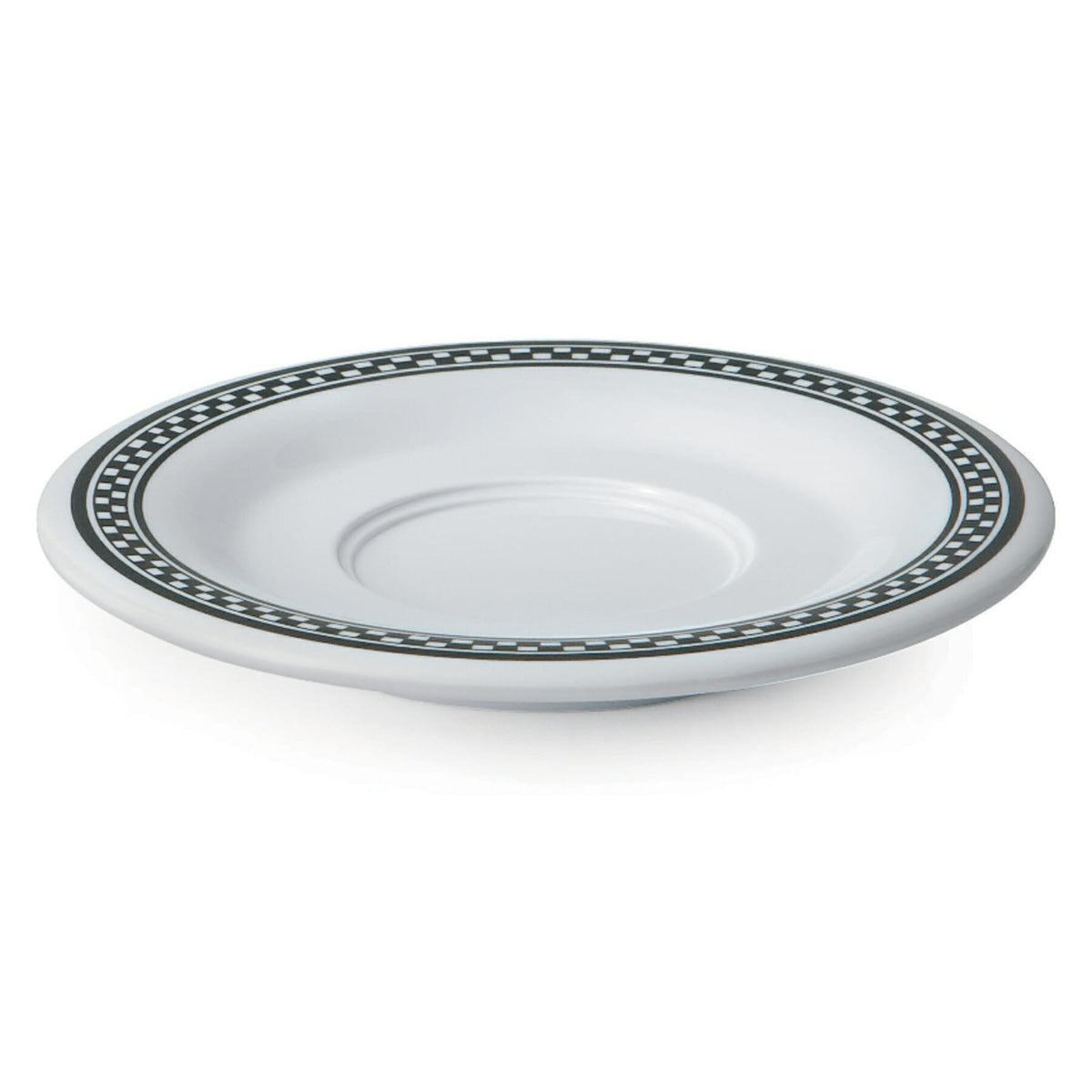 G.E.T. Enterprises SU-2-X GET Diamond Chexers Melamine Saucer, 5 1/2" Diameter, 48/Case - Default Title