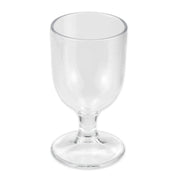 G.E.T. Enterprises SAN Plastic Goblet, 3" Diameter, Clear, 24/Case - 8 oz.