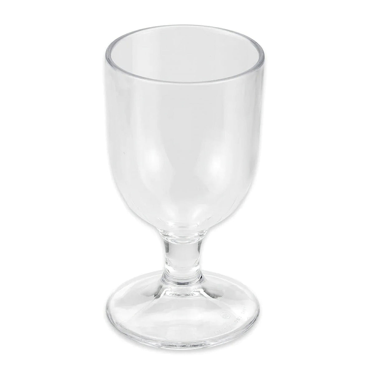 G.E.T. Enterprises SAN Plastic Goblet, 3" Diameter, Clear, 24/Case - 8 oz.