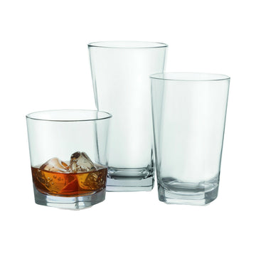 G.E.T. Enterprises SW-1470-CL GET Cubed SAN Plastic Glass, 9 oz., Clear, 24/Case - Default Title