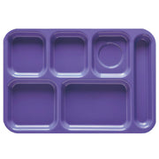 G.E.T. Enterprises TR-152 ABS Plastic Compartment Tray, 10" x 14 1/2", 12/Pack - Blue