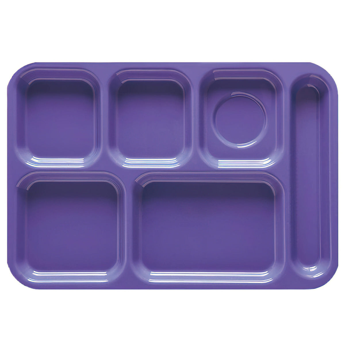 G.E.T. Enterprises TR-152 ABS Plastic Compartment Tray, 10" x 14 1/2", 12/Pack - Blue