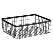 G.E.T. Enterprises Metal Basket, Gray - 9" x 12" x 4"