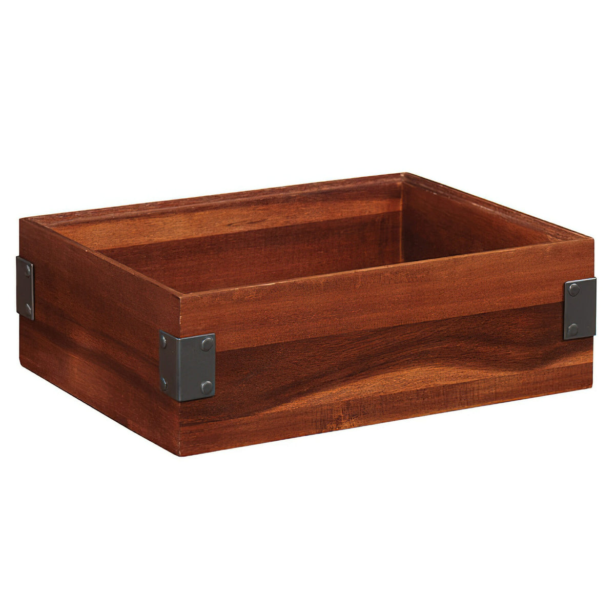 Frilich Wood Display Box, Brown - 9" x 12" x 4"