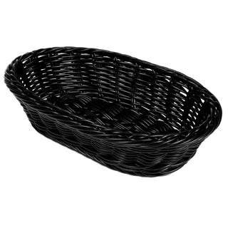 G.E.T. Enterprises WB-1505 Poly Cord Basket, 8" x 11 3/4", 12/Case - Black