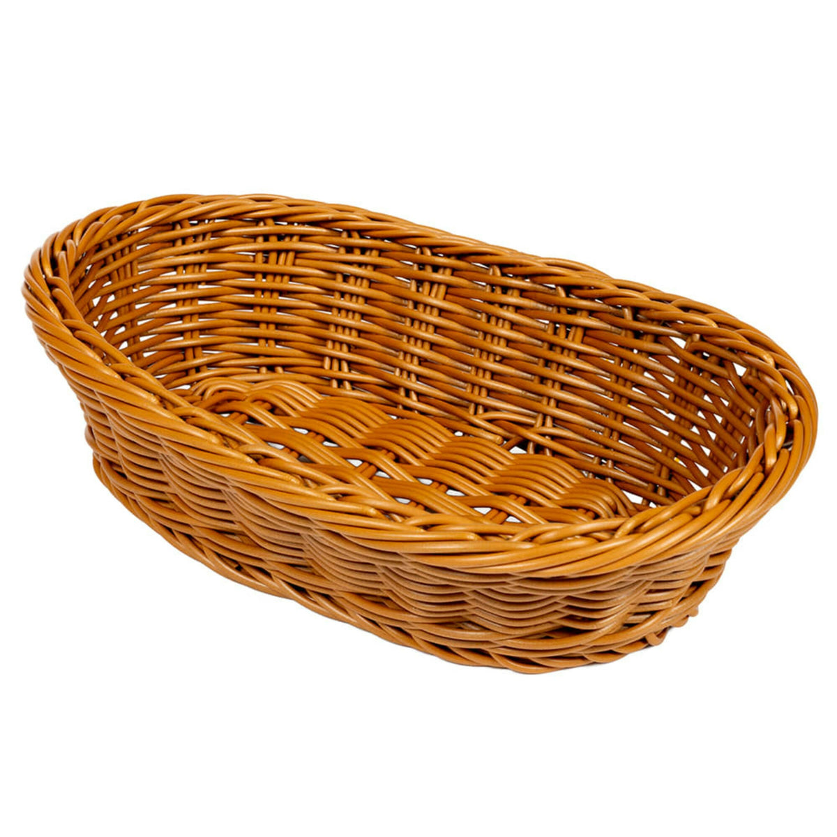 G.E.T. Enterprises WB-1505 Poly Cord Basket, 8" x 11 3/4", 12/Case - WB-1505-H Honey