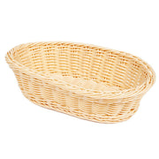 G.E.T. Enterprises WB-1505 Poly Cord Basket, 8" x 11 3/4", 12/Case - Natural