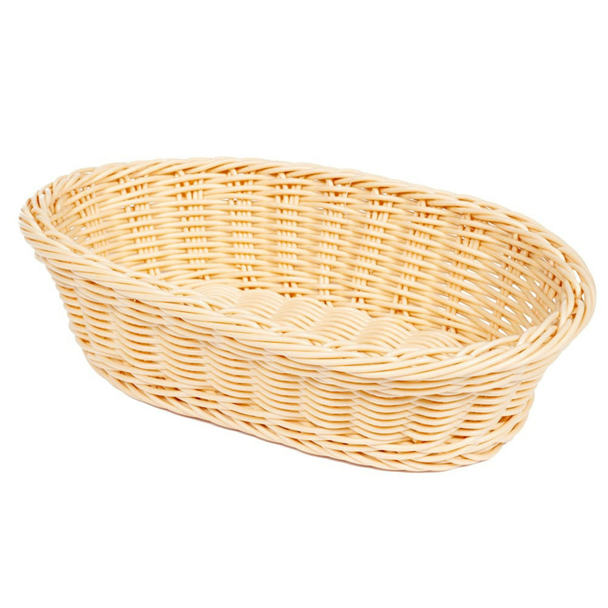 G.E.T. Enterprises WB-1505 Poly Cord Basket, 8" x 11 3/4", 12/Case - Natural