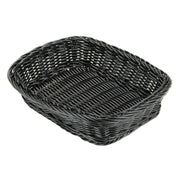 G.E.T. Enterprises WB-1508 Poly Cord Basket, 8 1/2" x 11 1/2" - Black