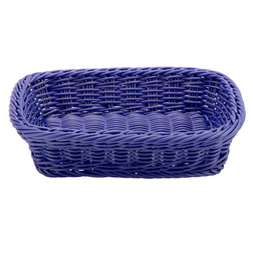 G.E.T. Enterprises WB-1508-BL Poly Cord Basket, 8 1/2" x 11 1/2", Blue - Default Title