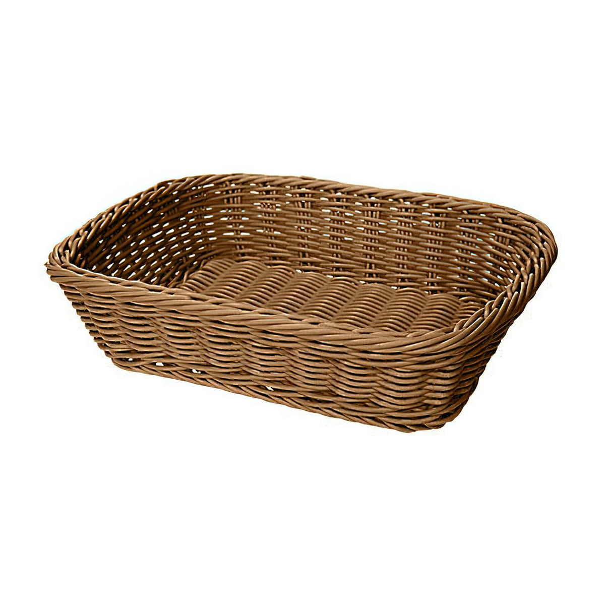 G.E.T. Enterprises WB-1508 Poly Cord Basket, 8 1/2" x 11 1/2" - Brown