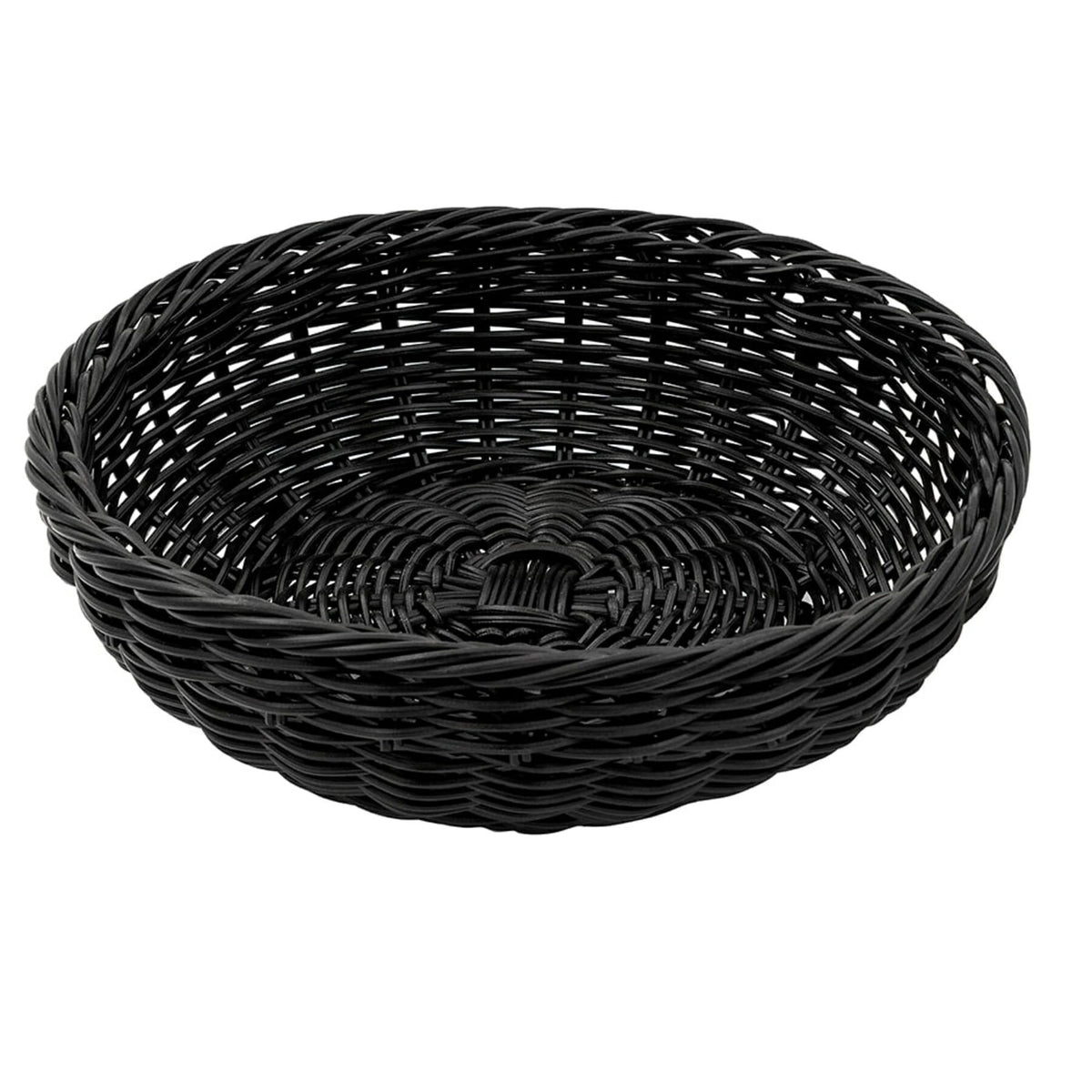 G.E.T. Enterprises WB-1512 Poly Cord Basket, 11 1/2" Diameter - Black