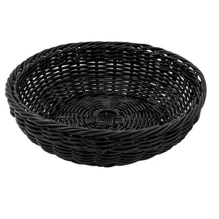 G.E.T. Enterprises WB-1512 Poly Cord Basket, 11 1/2" Diameter - Black