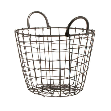 G.E.T. Enterprises WB-318-MG GET Breeze Wire Storage Basket, 11" Diameter, Gray - Default Title