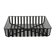 G.E.T. Enterprises Powder Coated Iron Basket, Black - 18" x 18" x 3 1/2" x 3 3/4"