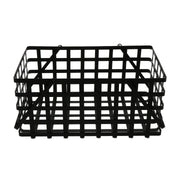 G.E.T. Enterprises Powder Coated Iron Basket, Black - 11 1/2" x 18" x 8 1/4" x 8 1/2"