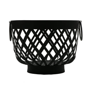 G.E.T. Enterprises WB-569-BK GET Harvest Serving Basket, 9 1/2" Diameter, Black - Default Title