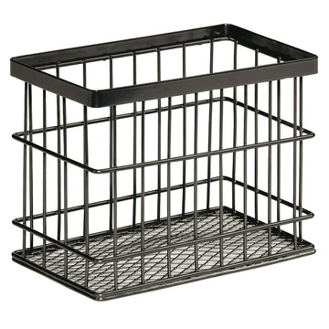 G.E.T. Enterprises Metal Basket, Gray - 4 1/4" x 7" x 5 1/2"