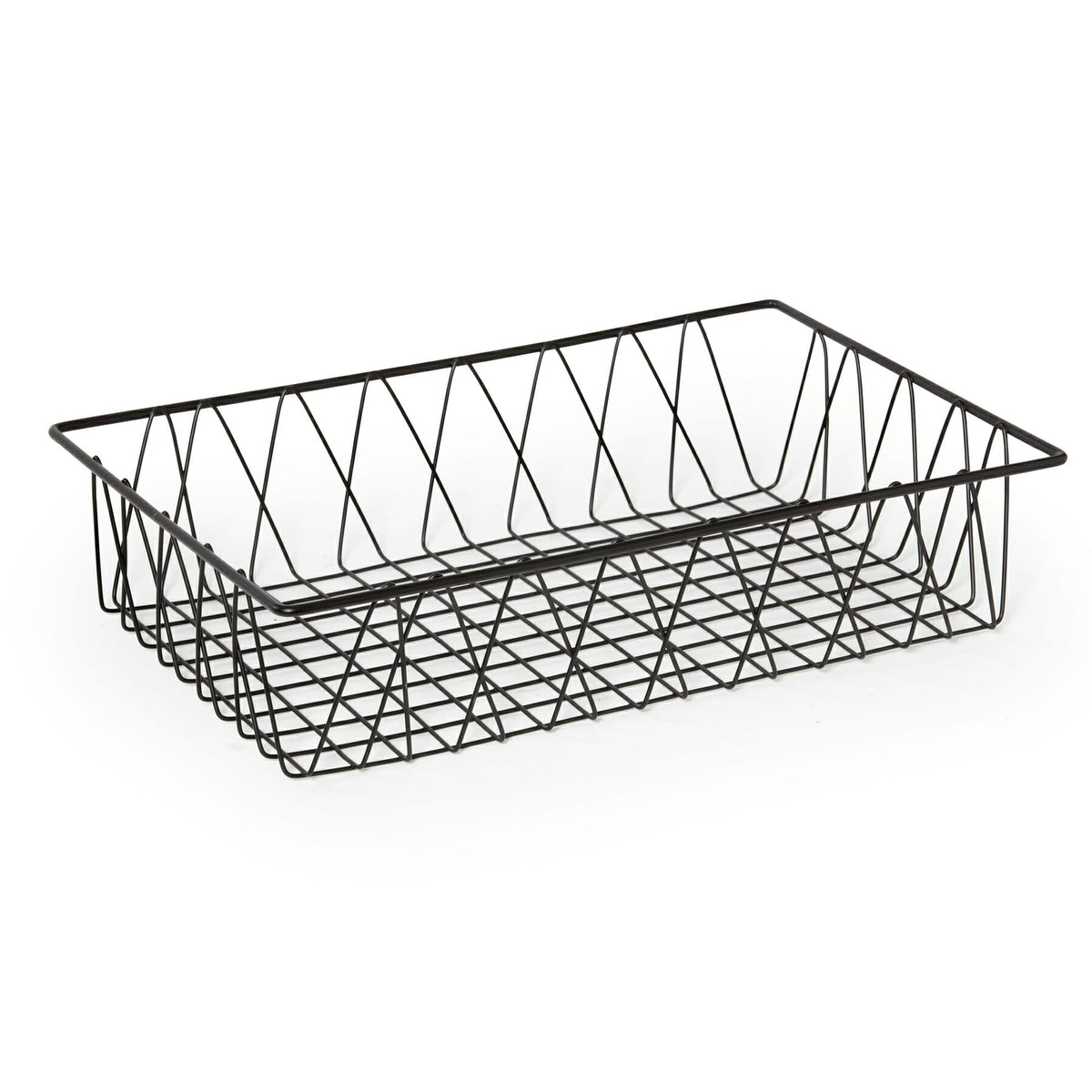 G.E.T. Enterprises WB-954 Pastry Basket, 12" x 18" - Black