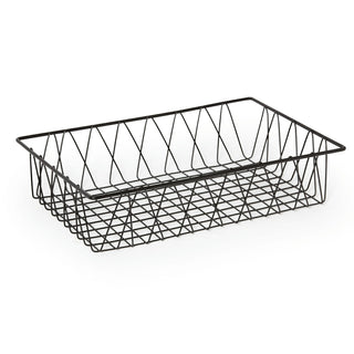 G.E.T. Enterprises WB-954 Pastry Basket, 12" x 18" - Black