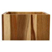 G.E.T. Enterprises WB-955 Wood Square Riser, 9 1/2" x 9 1/2", Brown - Rustic