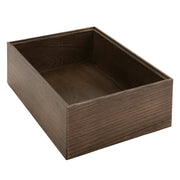 G.E.T. Enterprises WB-959 Wood Square Riser, 9 1/2" x 9 1/2", Brown - Gray Ash