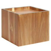 G.E.T. Enterprises WB-959 Wood Square Riser, 9 1/2" x 9 1/2", Brown - Rustic