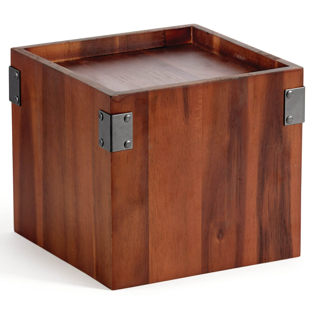 G.E.T. Enterprises WB-959 Wood Square Riser, 9 1/2" x 9 1/2", Brown - Walnut