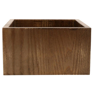 G.E.T. Enterprises WB-955 Wood Square Riser, 9 1/2" x 9 1/2", Brown - Gray Ash