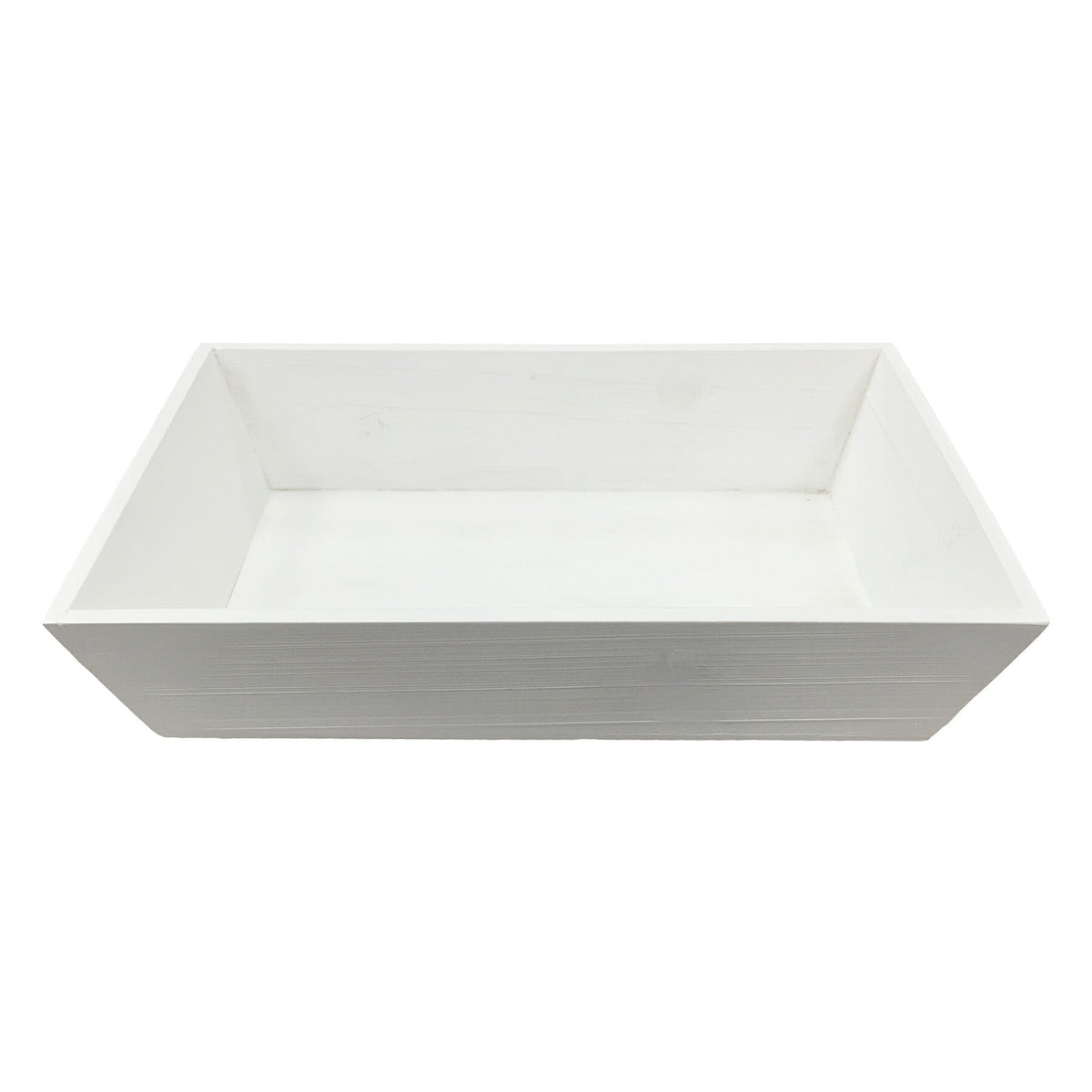 G.E.T. Enterprises WDT-002-WW Wood Tray, 12" x 18", White - Default Title