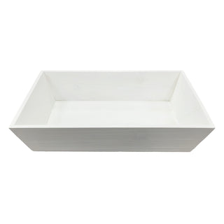 G.E.T. Enterprises WDT-002-WW Wood Tray, 12" x 18", White - Default Title