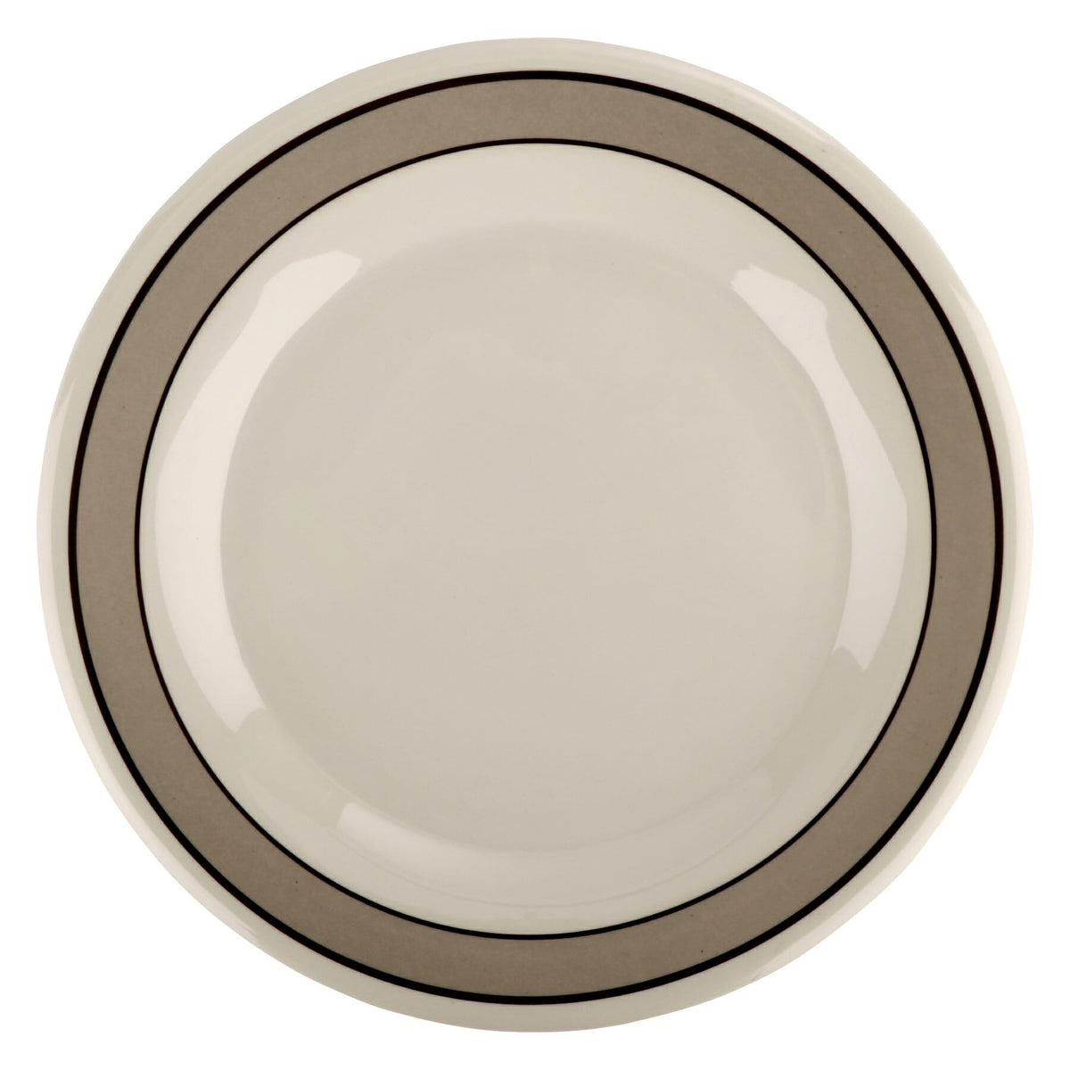 G.E.T. Enterprises WP-10 GET Diamond Barcelona Melamine Plate, 10 1/2" Diameter, 12/Case - Ivory